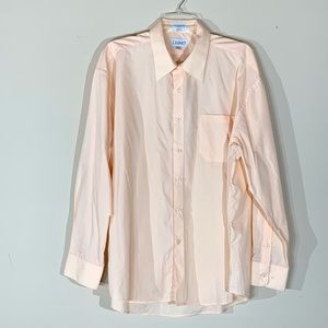 Lumo Peach Button Front Long Sleeve Short - 17.5